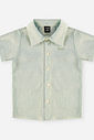 Conjunto Bebê Menino Camisa Alfaiataria Listrada Olive e Bermuda Duna