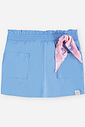 Conjunto Infantil Menina Blusa Boxy Conchas e Short-Saia com Strass