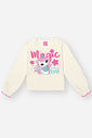 Conjunto Infantil Menina Blusa Magic E Short Azul Mundo Cinti