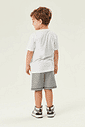 CONJ CAMISETA E BERMUDA BRANCO/DRESS BLUE
