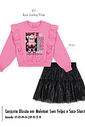 Conjunto Infantil Menina com Tule Ursa REAL Mundo Cinti