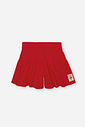 Conjunto Infantil de Festa com Blusa e Shorts em Moletinho Waffle – Look Menina Verão com Strass VERMELHO HOLIDAY