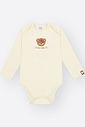 Conjunto em Cotelê Bebê Menina Ursa Bordado Mundo Cinti