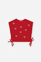 Conjunto Infantil de Festa com Blusa e Shorts em Moletinho Waffle – Look Menina Verão com Strass VERMELHO HOLIDAY