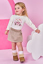 Conjunto Veludo Bebê Menina Ursa Beauty Mundo Cinti
