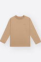 CAMISETA MANGA LONGA BEGE CAFE LATTE