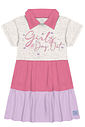 VESTIDO MESCLA C/ROSA/LILAS