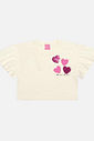 CONJ BLUSA E SHORTS NATURAL/ROSA CINTI