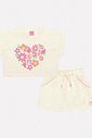 CONJ BLUSA E SHORTS/SAIA NATURAL/NATURAL