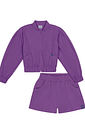 Conjunto Jaqueta E Short Cotelê Roxo CTV Conjunto Jaqueta E Short Cotelê Roxo CTV