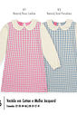 Vestido Infantil Manga Longa Pied de Poule – Vestido Menina com Gola Boneca Mundo Cinti