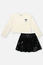 Conjunto Infantil Menina Paetê Preto CTV