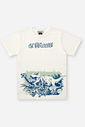 Camiseta Infantil Jurassic World On The Loose Natural