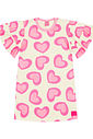 Vestido Infantil Menina Corações Rosa Cinti
