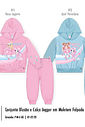 Conjunto Felpado Bebê Menina com Pompons Pretty Mundo Cinti