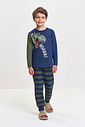 Pijama Infantil Dinossauro com Camiseta e Calça Suede