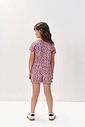 Conjunto Menina Onça Print Rosa Mundo Cinti