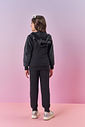 Conjunto Infantil Menina Jaqueta Pelo E Calça Preto Mundo Cinti
