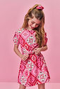 Conjunto Infantil Menina Cropped e Saia-Short Estampa de Bandana