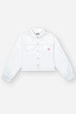 Camisa Infantil Menina Strass Branco CTV