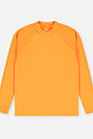 Blusa Infantil Menina Manga Longa em Malha UV Laranja Neon