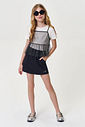 Conjunto Infantil Noite de Brilho com Tule e Short-Saia
