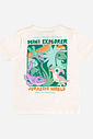 Camiseta Bebê Menino Dinossauros Mini Explorer Jurassic World Natural