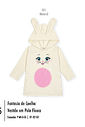 Vestido Infantil Manga Longa Peluciado com Capuz – Vestido Bebê Menina Coelho Mundo Cinti