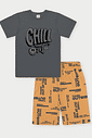 Conjunto Infantil Menino Chill Out Chumbo Abrange