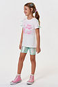 Conjunto Infantil Blusa Laços e Ciclista Metalizada Verde