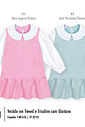 Vestido Infantil Manga Longa com Gola Boneca – Vestido Menina em Tweed Elegante