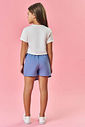 Conjunto Infantil Menina Tutti-Frutti Blusa E Short-Saia Rosa Mundo Cinti