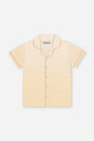 Pijama Infantil Menino Listrado com Camiseta e Bermuda Croissant