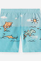 Conjunto Menino Camiseta e Bermuda Sharks Sereno