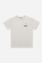 Camiseta Infantil Ocean em Meia Malha Cinza