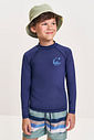 Boardshort Infantil Listrado em Nylon com Elastano