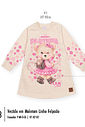 Vestido Infantil Manga Longa Ursinha Howdy – Vestido Bebê Menina de Inverno Mundo Cinti