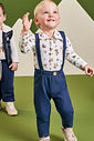 Conjunto com Suspensório Bebê Menino Rodeio Divertto