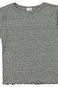 Blusa Infantil com Barra Ondulada Cinza Blusa Infantil com Barra Ondulada Cinza