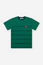Conjunto Infantil Menino Camiseta Listrada e Bermuda Denim