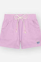 Shorts Infantil em Moletinho – Short Menina Verão Colorido com Cordão LILAS CINTI
