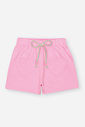 Conjunto Infantil com Regata Canelada Glow e Shorts em Moletinho – Look Menina Verão com Algodão NATURAL/RS IOGURTE
