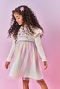 Vestido Infantil Menina Unicorns Are Magical Natural Mundo Cinti