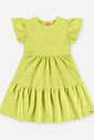 Vestido Citrus Infantil Menina Malha Lastex com Babados