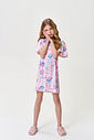Camisola Infantil Menina Rosa Estampa Beauty em Malha Suede