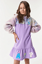 Vestido Com Pelo Tie Dye Lilás CTV