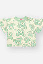 Conjunto Infantil Menina Cabeça de Ursinhos Verde Mundo Cinti