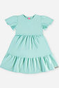Vestido Infantil Menina em Moletinho Waffle com Babados Brisa
