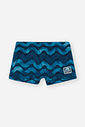 Sunga Infantil Boxer Ondas em Malha UV