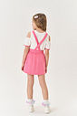 Conjunto Infantil Menina Blusa E Salopete Rosa Mundo Cinti